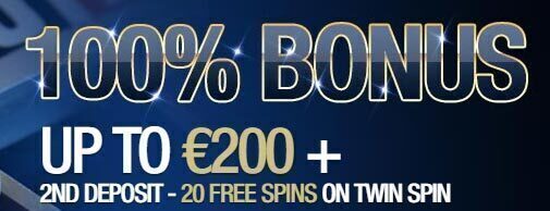 Casino 100% bonus up to 200 euros