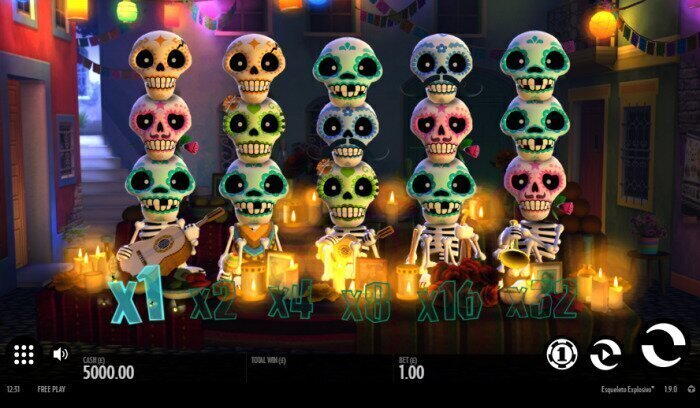 esqueleto explosivo slot