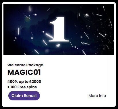 Magic Win casino welcome bonus 1