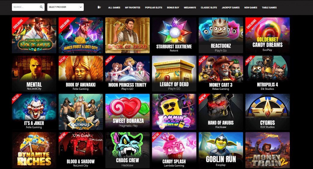 Goldenbet Casino games