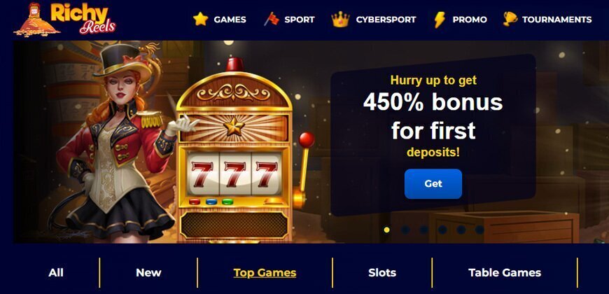 Richy Reels Casino Home Page