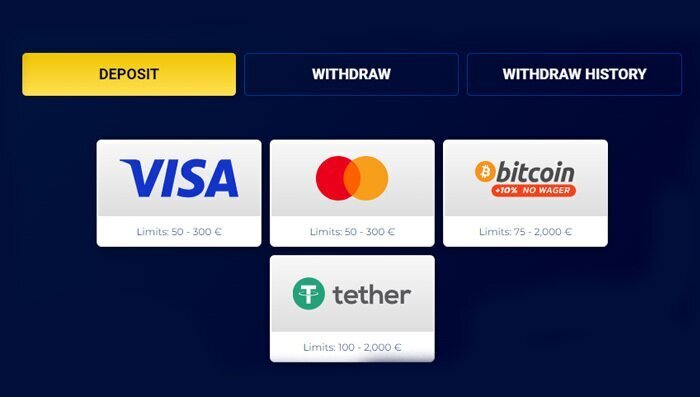 Richy Reels Casino banking options