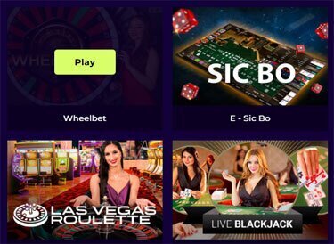 Amigo Wins live casino games