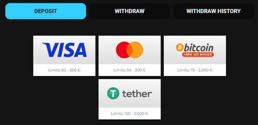 Orion Spins casino banking options