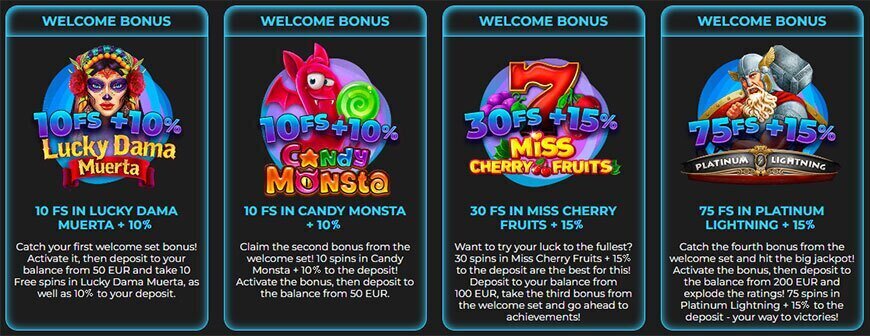 Orion Spins casino bonuses and promotions