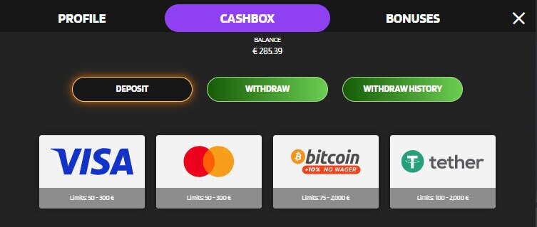 Richy Farmer casino banking options