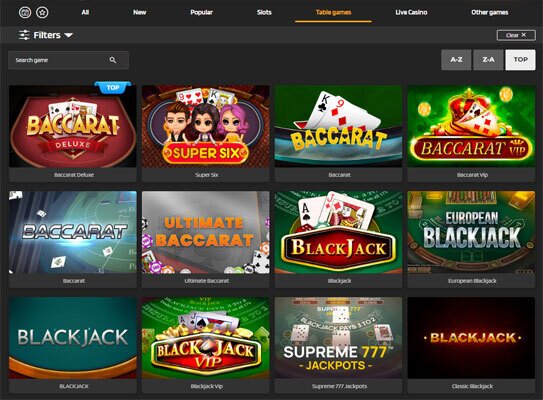 Richy Farmer casino table games