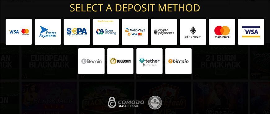 Rogue Casino banking options