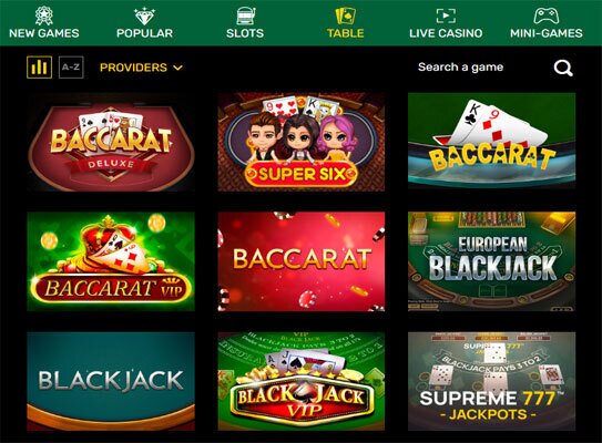 Tropic Slots Casino  live casino games