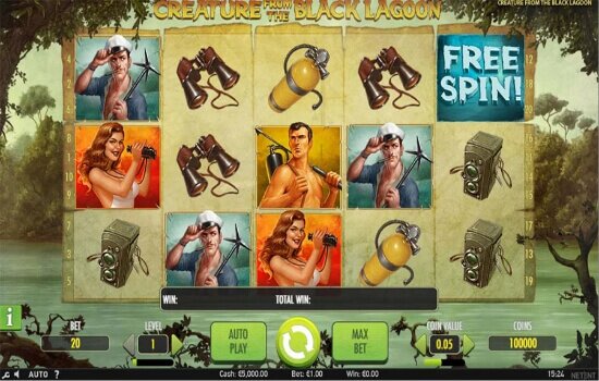 Netent's Creature Black Lagoon slot game